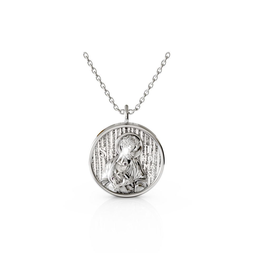 saint thomas religious pendant