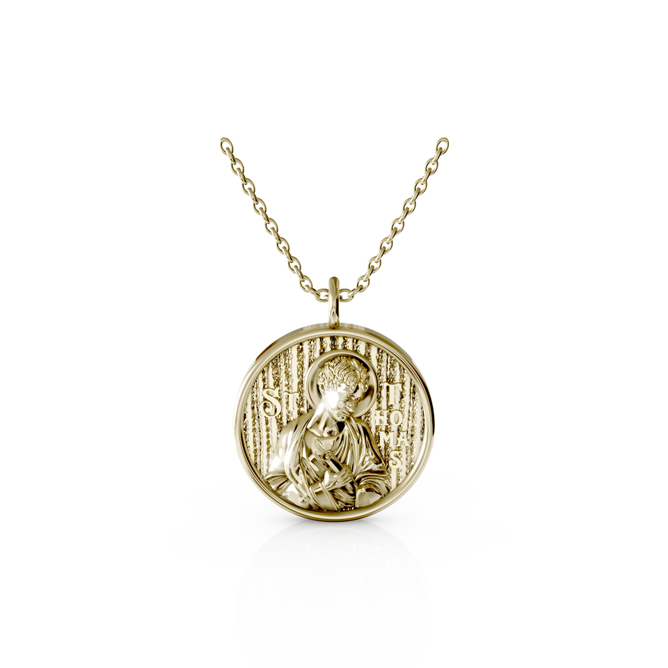 saint thomas religious pendant