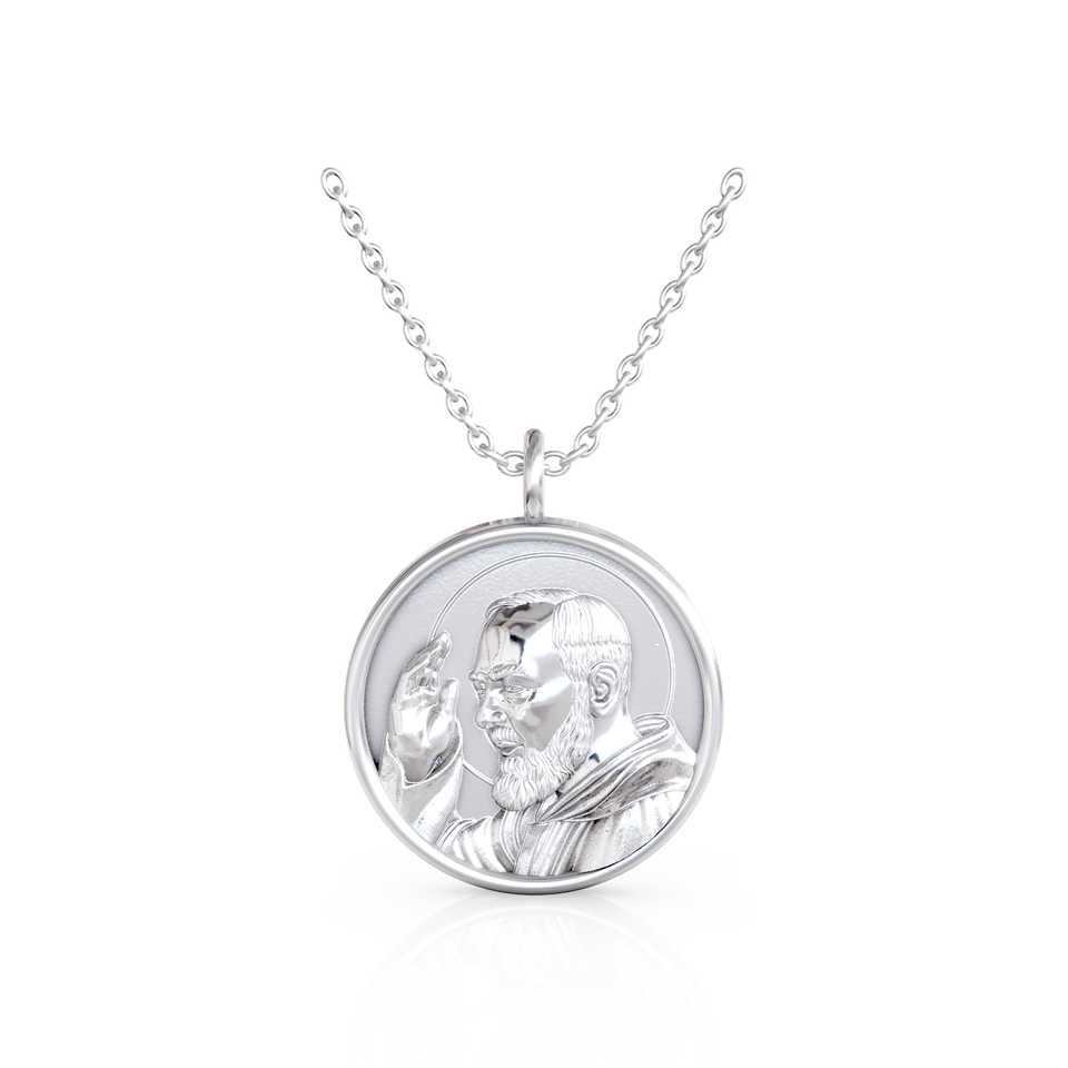 saint padre pio religious pendant