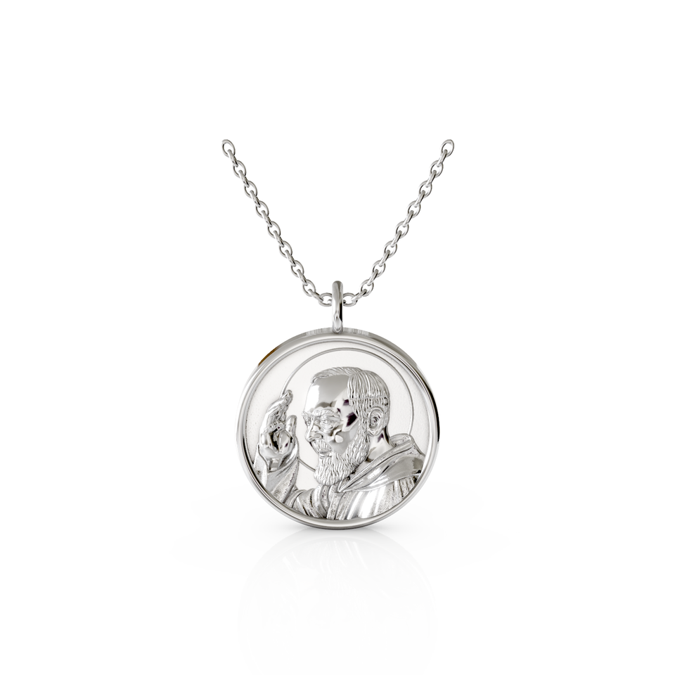 saint padre pio religious pendant