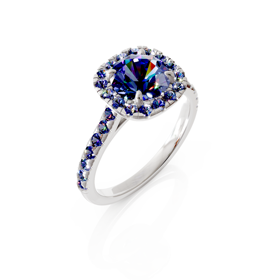 halo engagement ring