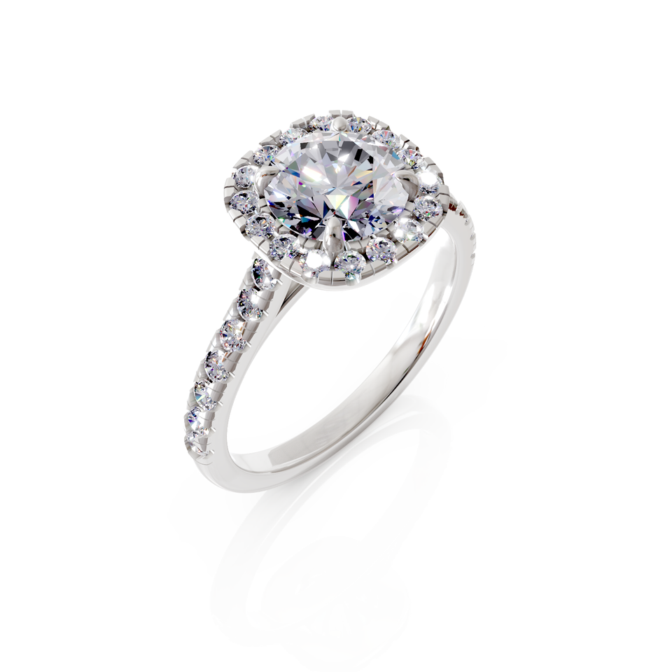 halo engagement ring