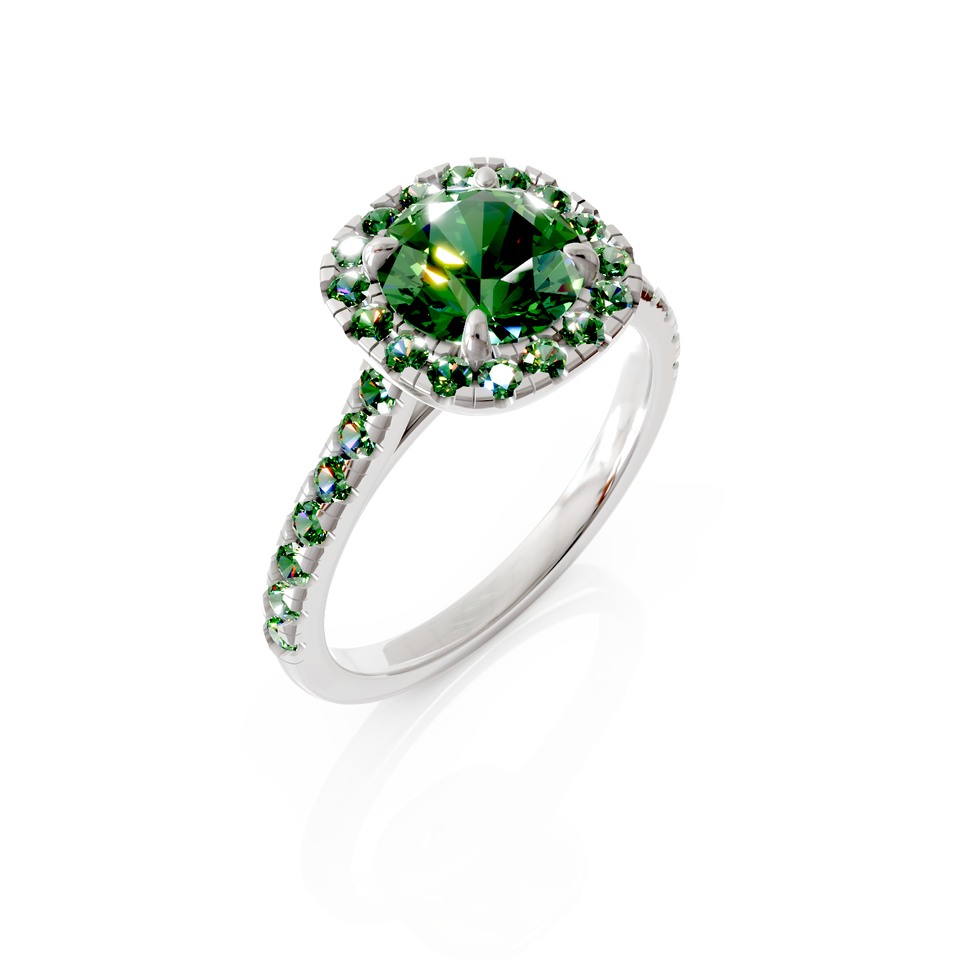 halo engagement ring