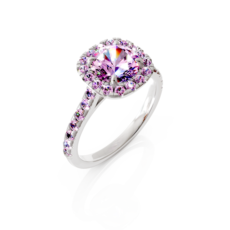 halo engagement ring