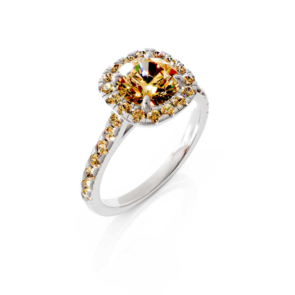 halo engagement ring