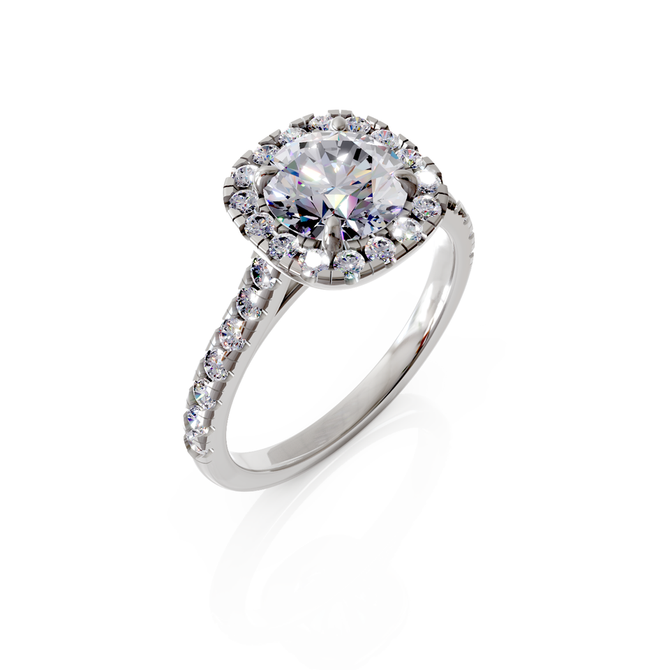 halo engagement ring
