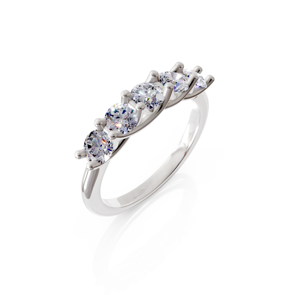 five-stone anniversary ring