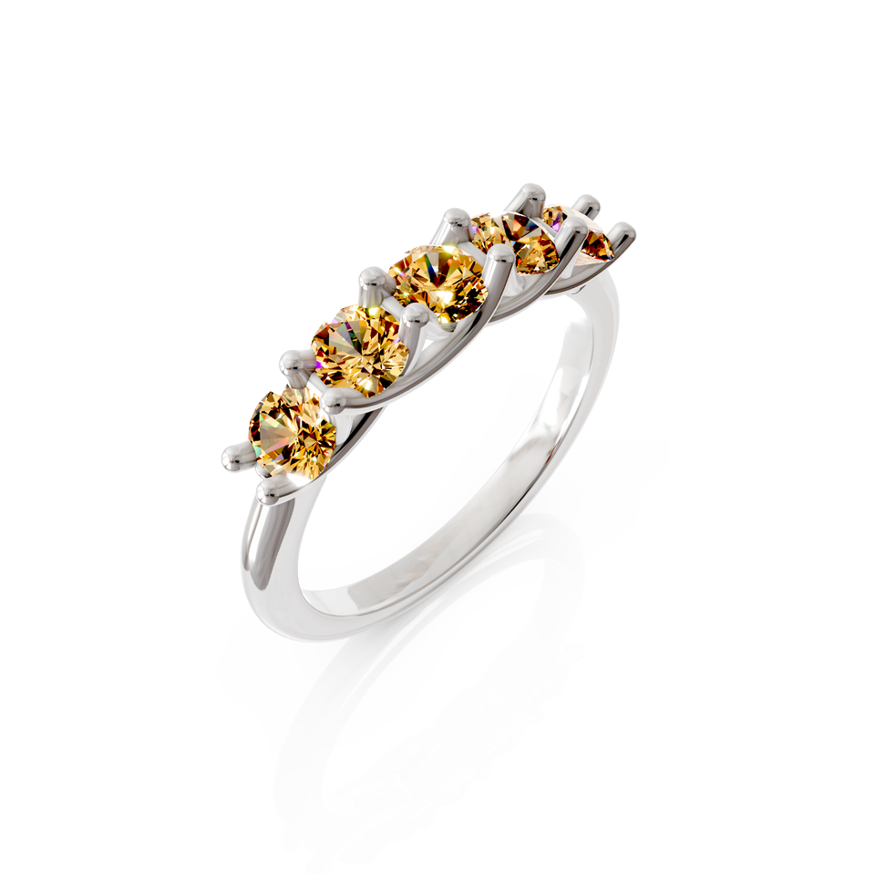 five-stone anniversary ring