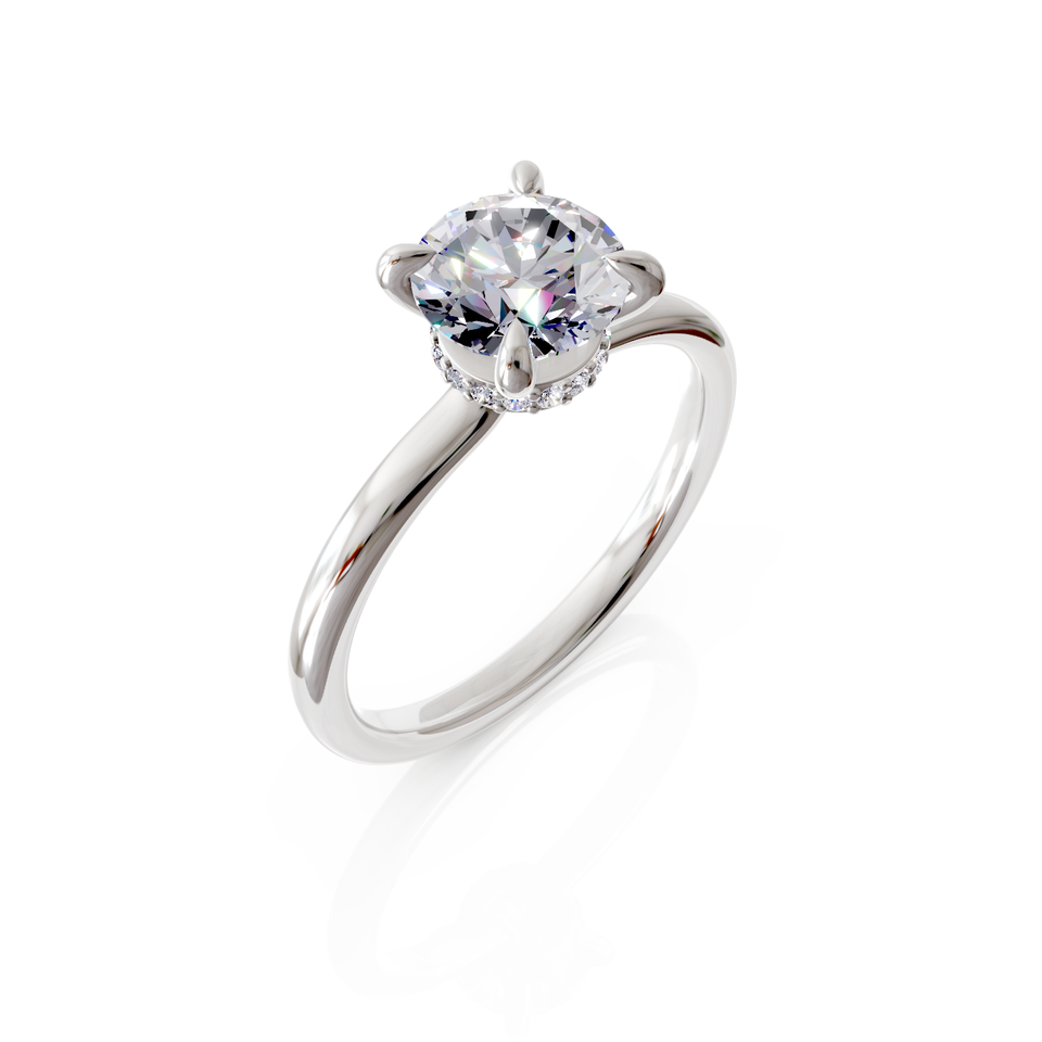 halo engagement ring