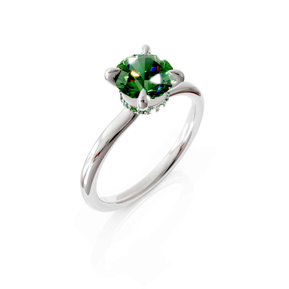 halo engagement ring