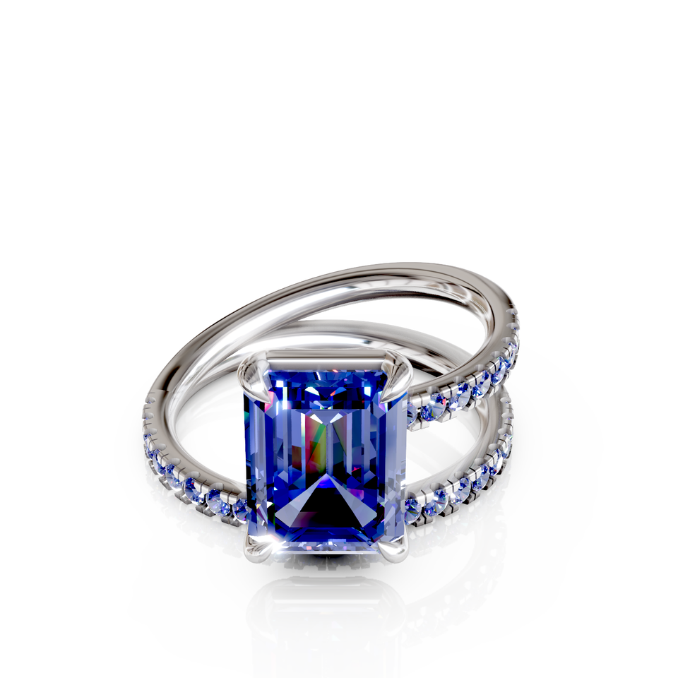 emerald cut engagement ring