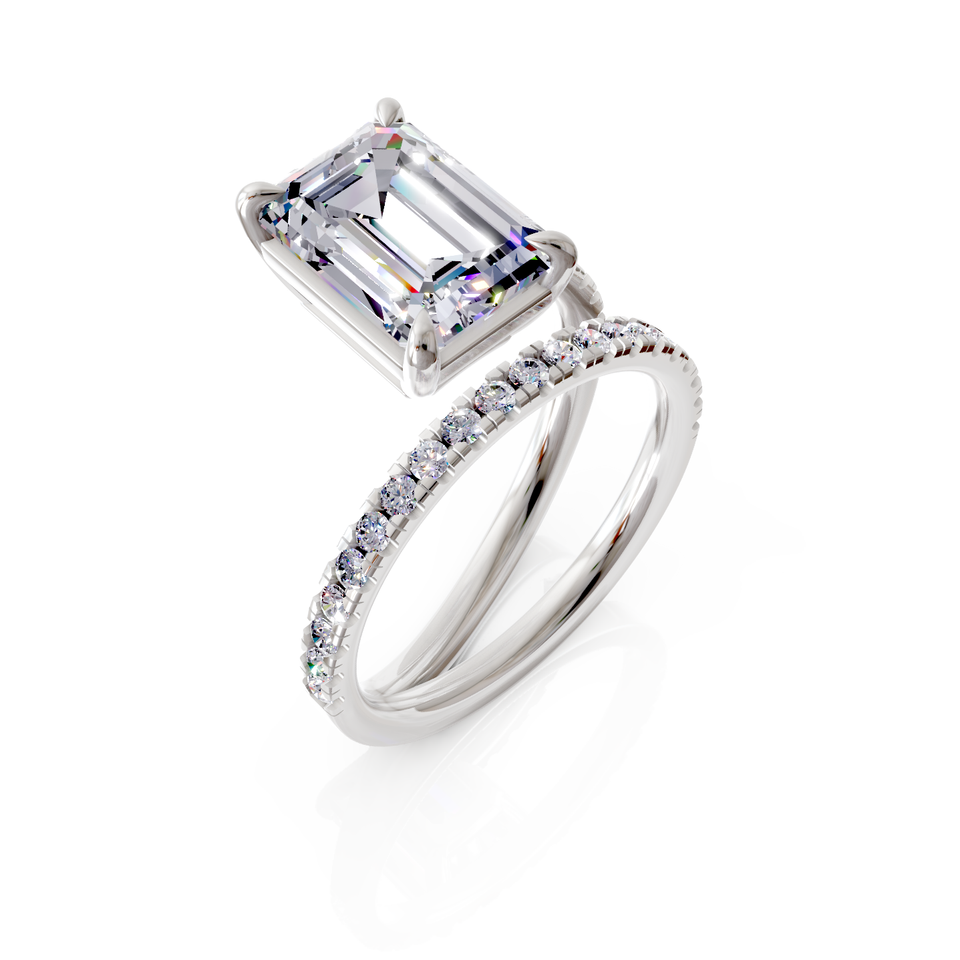 emerald cut engagement ring