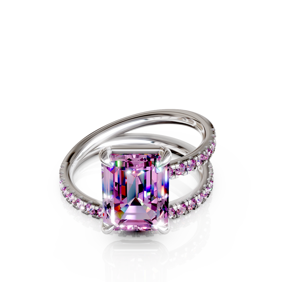 emerald cut engagement ring