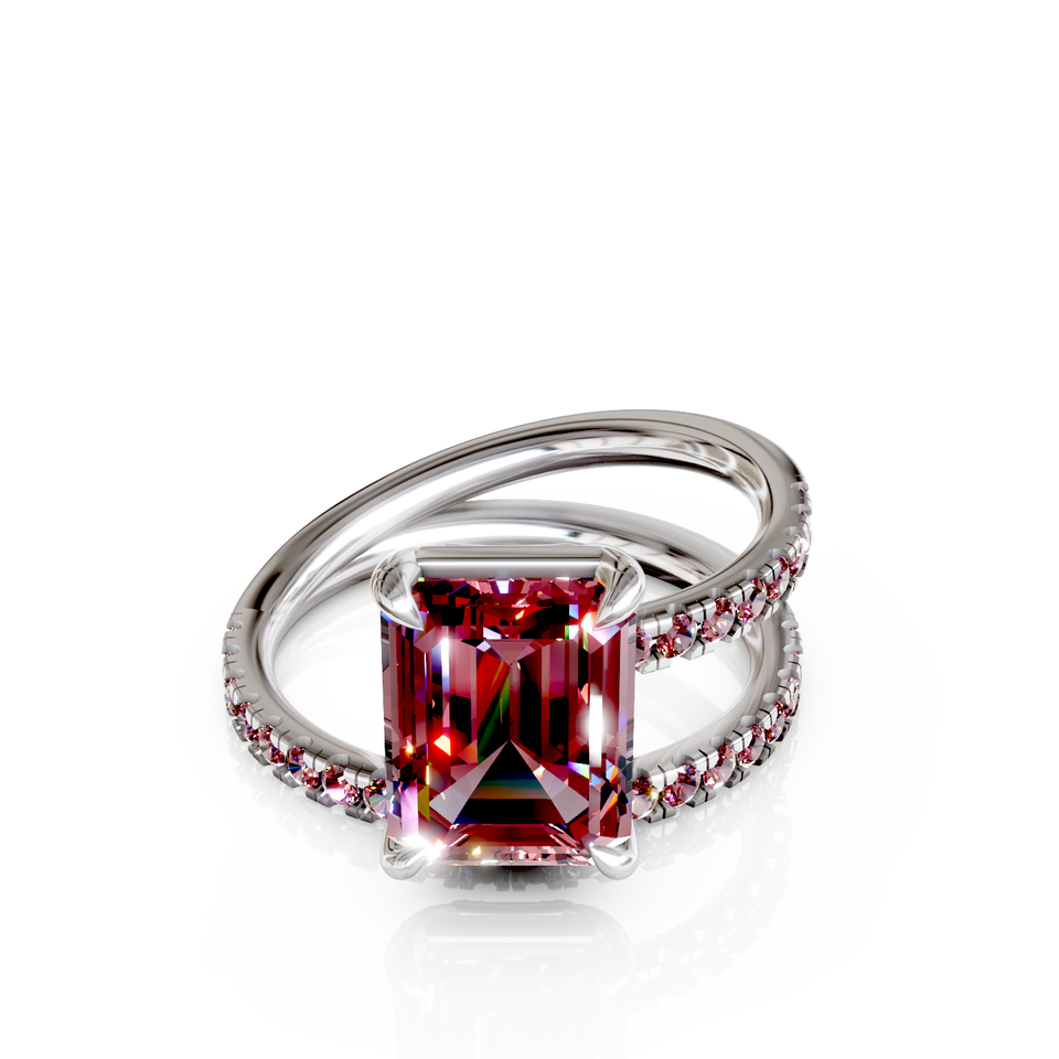 emerald cut engagement ring
