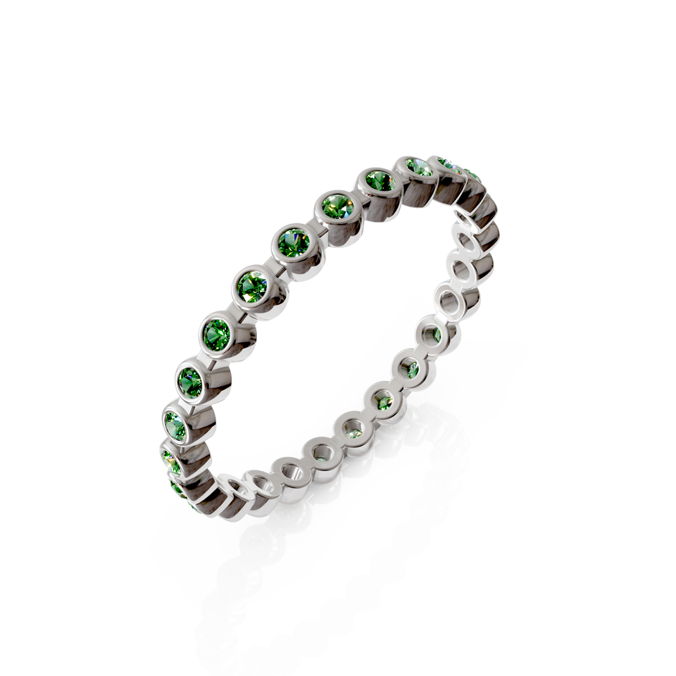bezel-set eternity ring