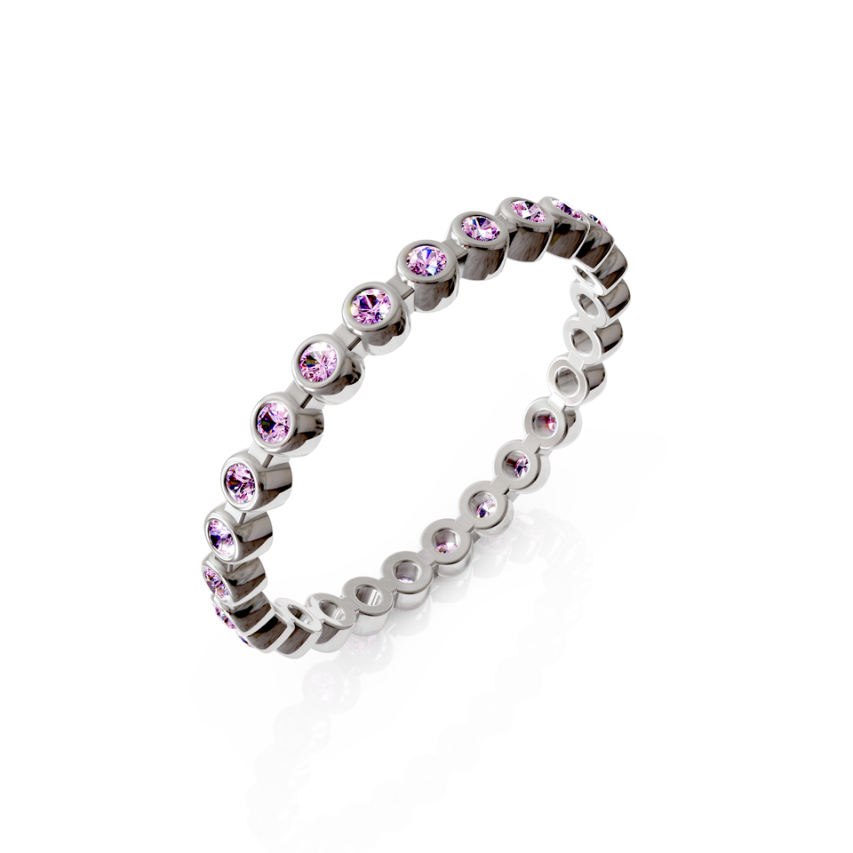 bezel-set eternity ring