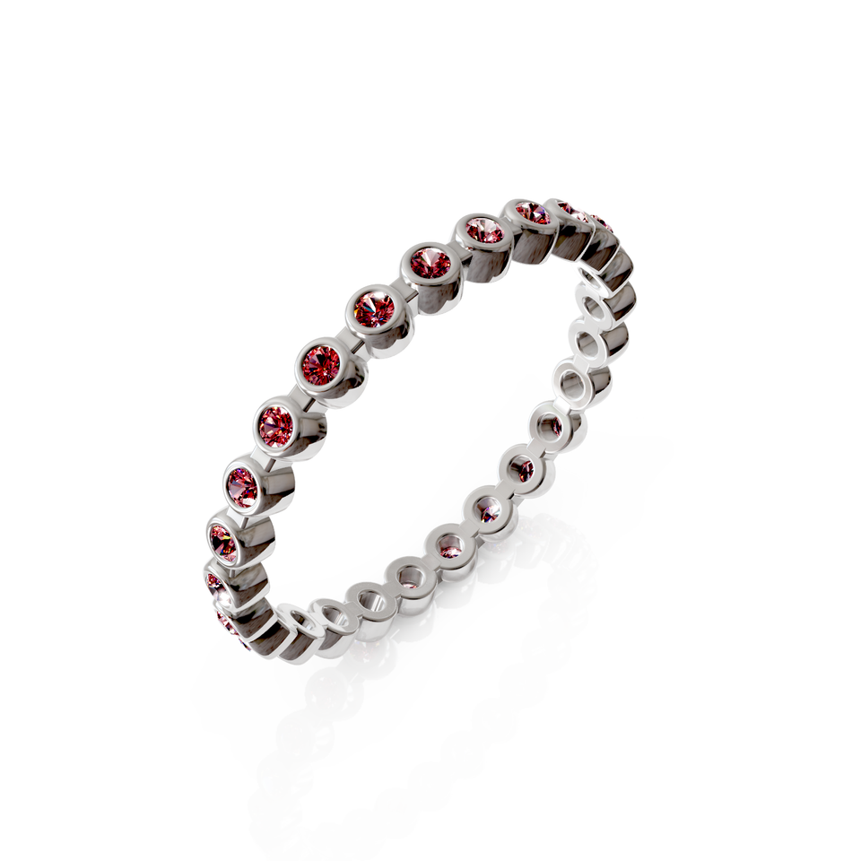 bezel-set eternity ring