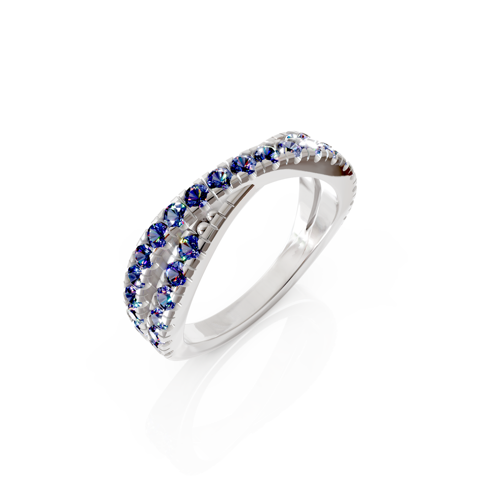crossover eternity ring