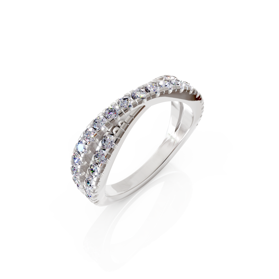 crossover eternity ring