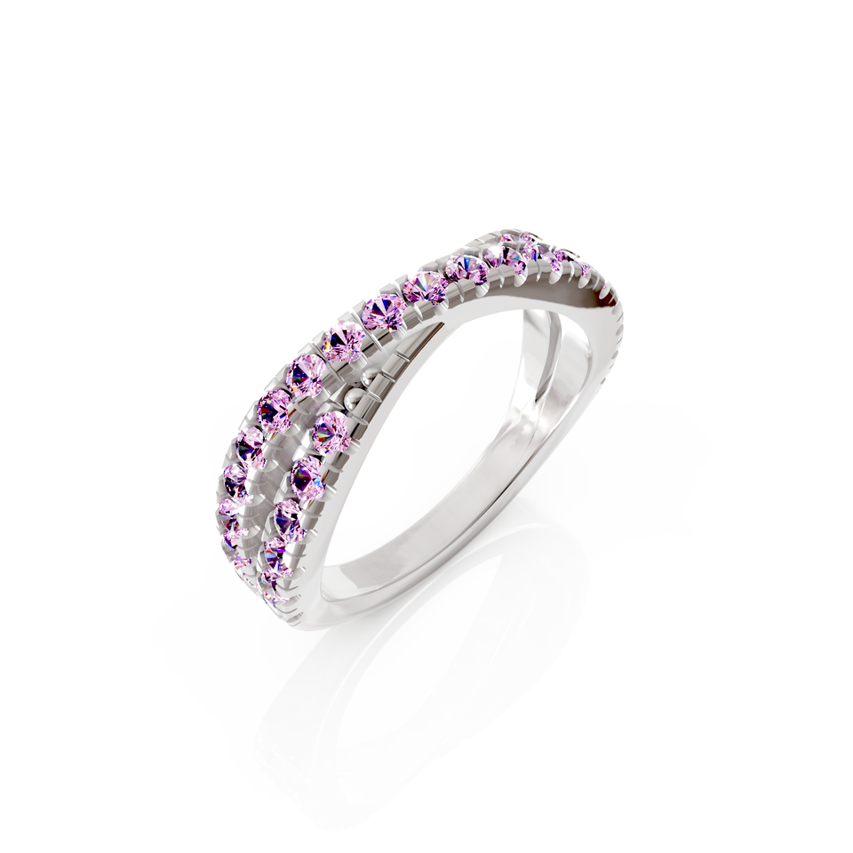 crossover eternity ring