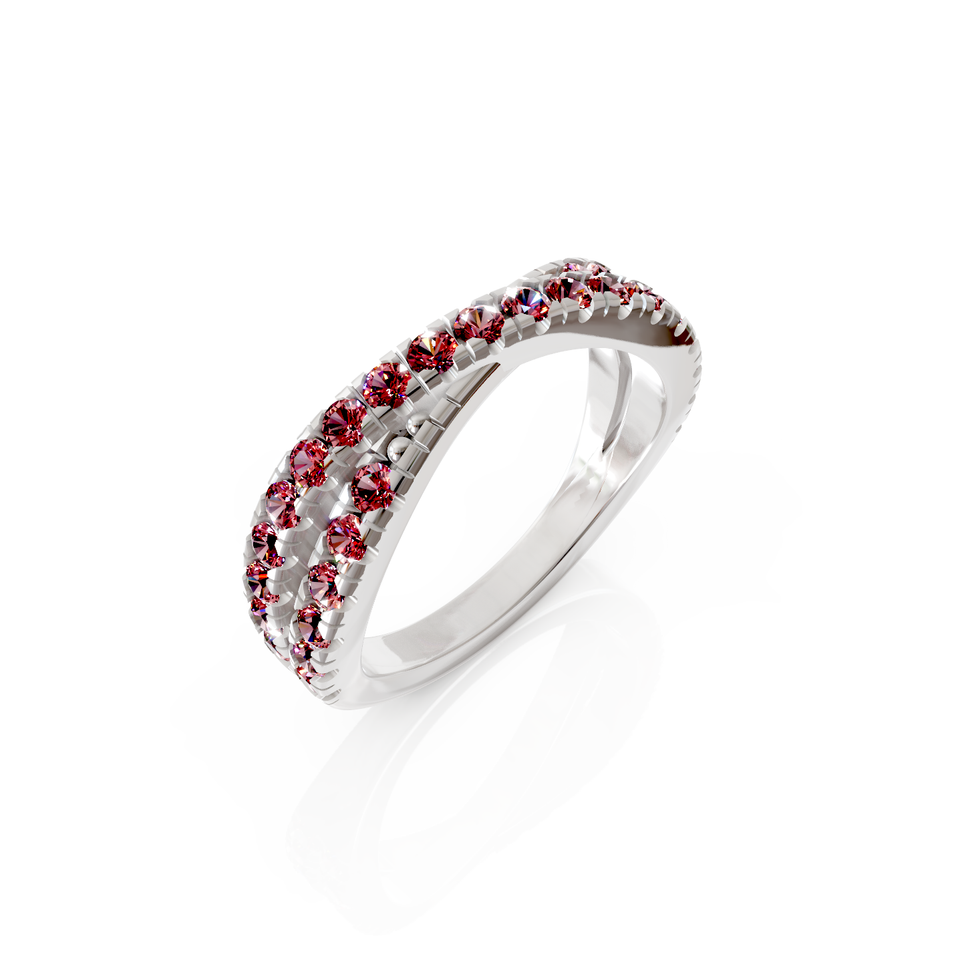 crossover eternity ring