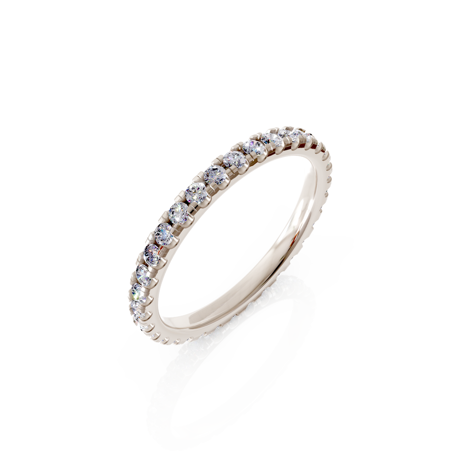 prong-set eternity ring