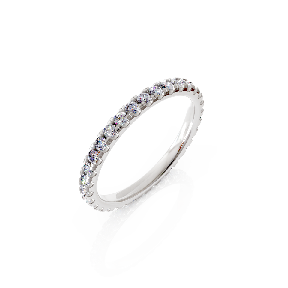 prong-set eternity ring