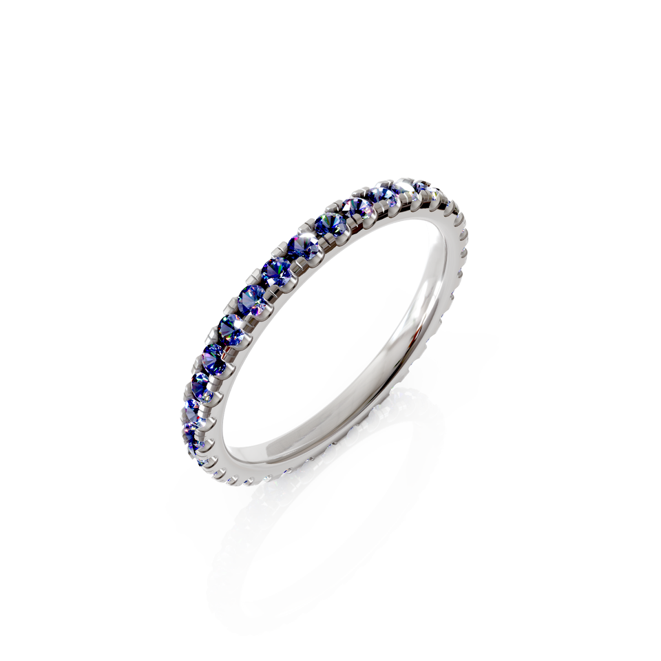 prong-set eternity ring