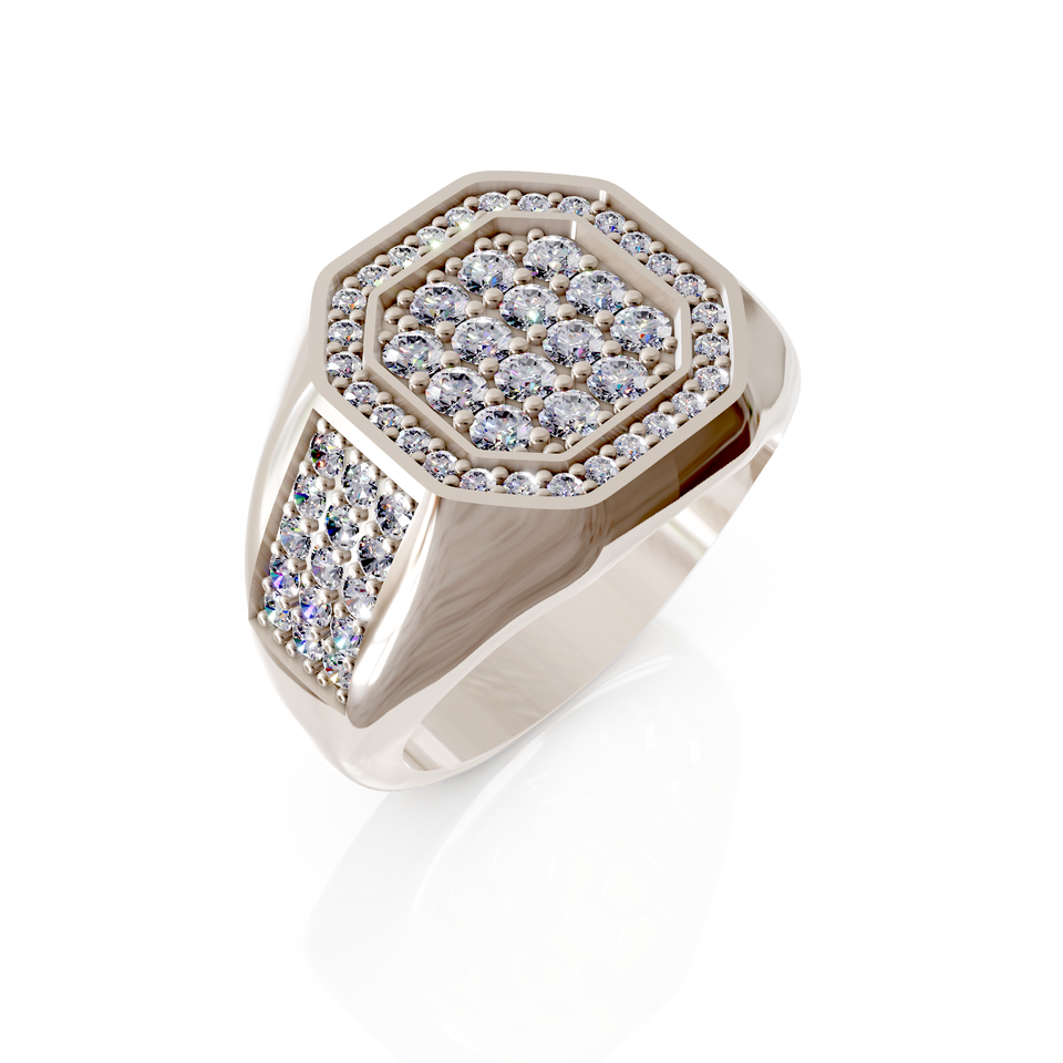 pave signet ring