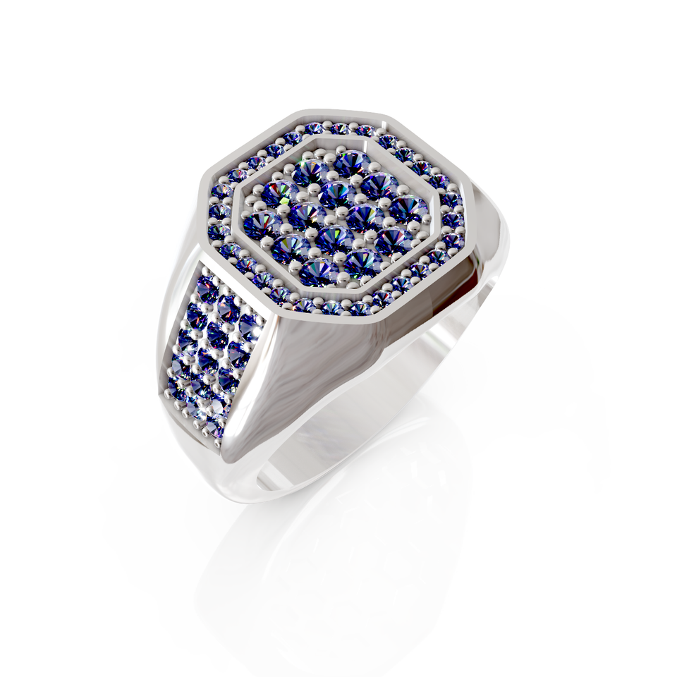 pave signet ring