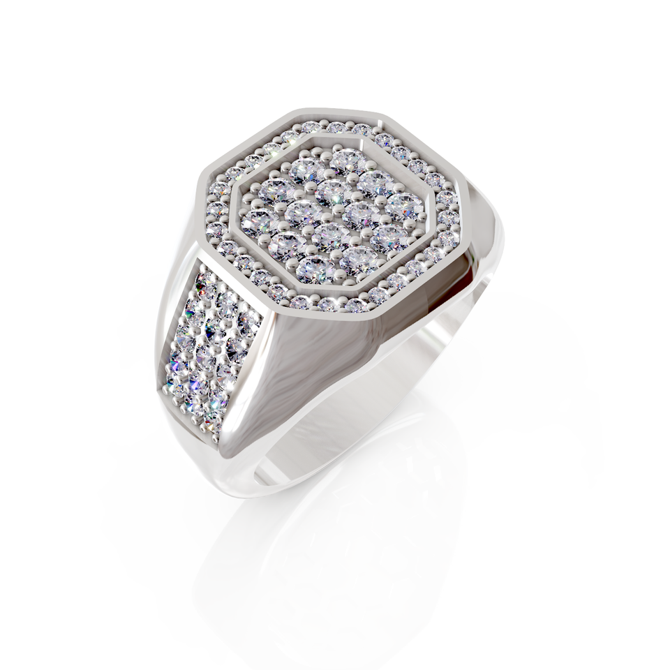 pave signet ring