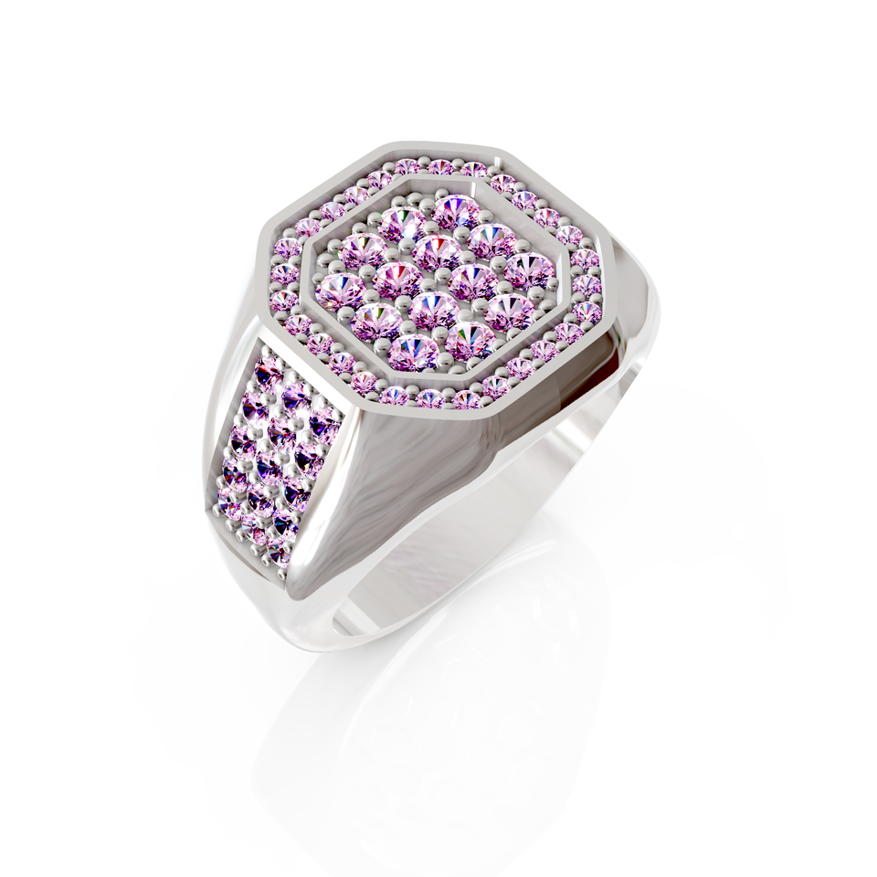pave signet ring