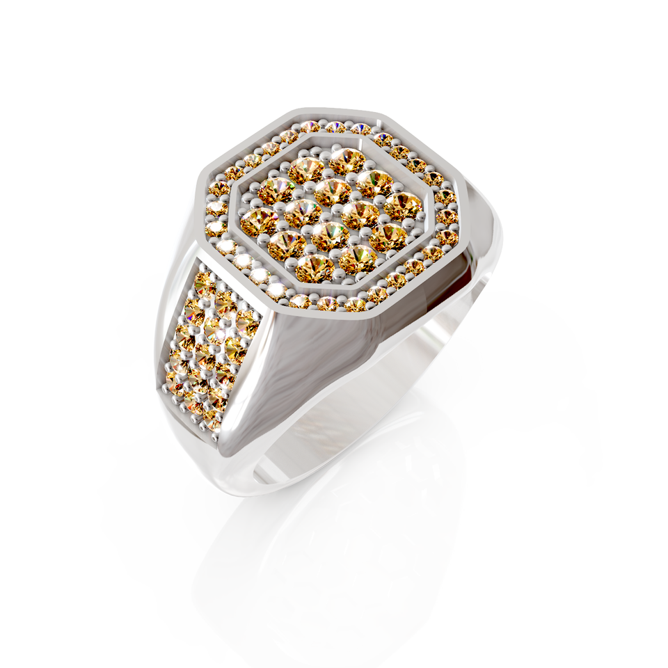 pave signet ring