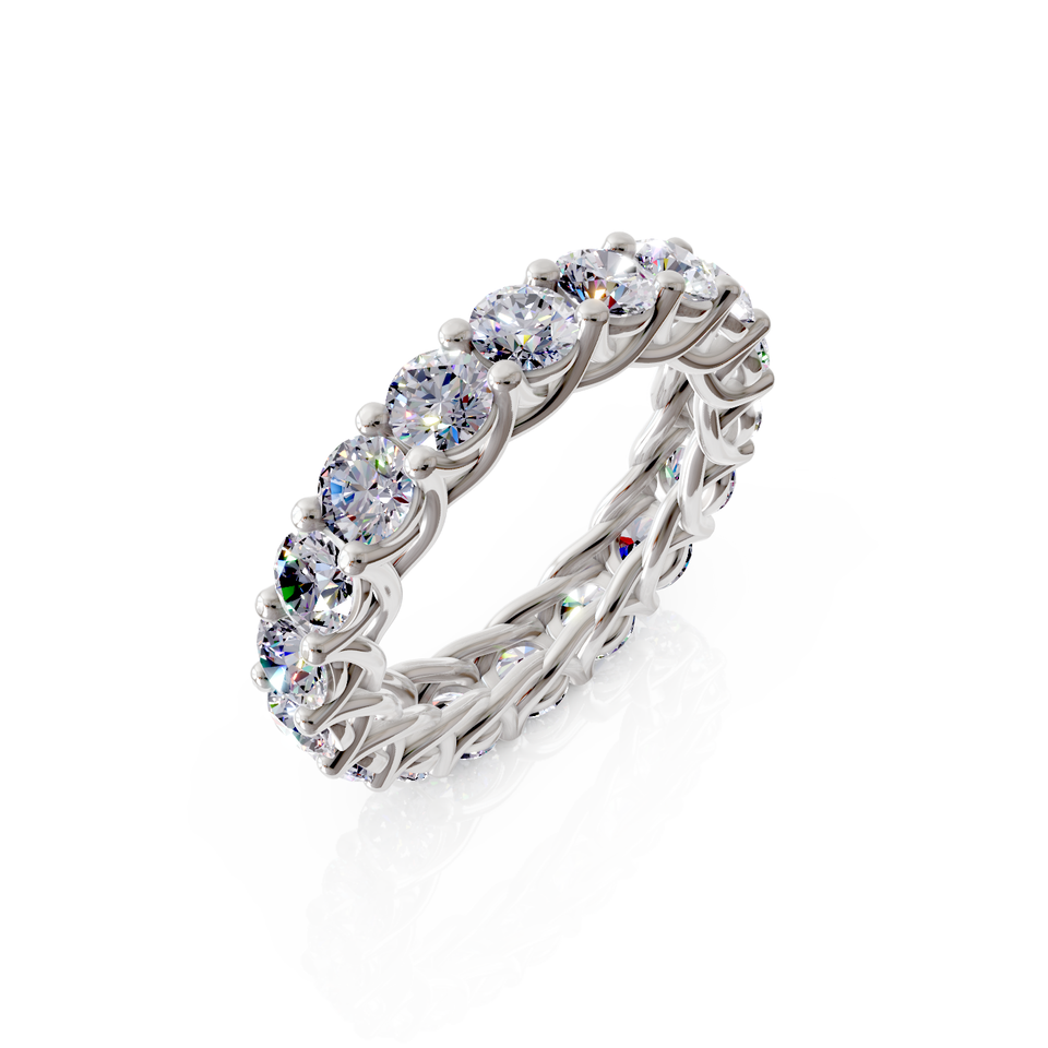 braided eternity ring