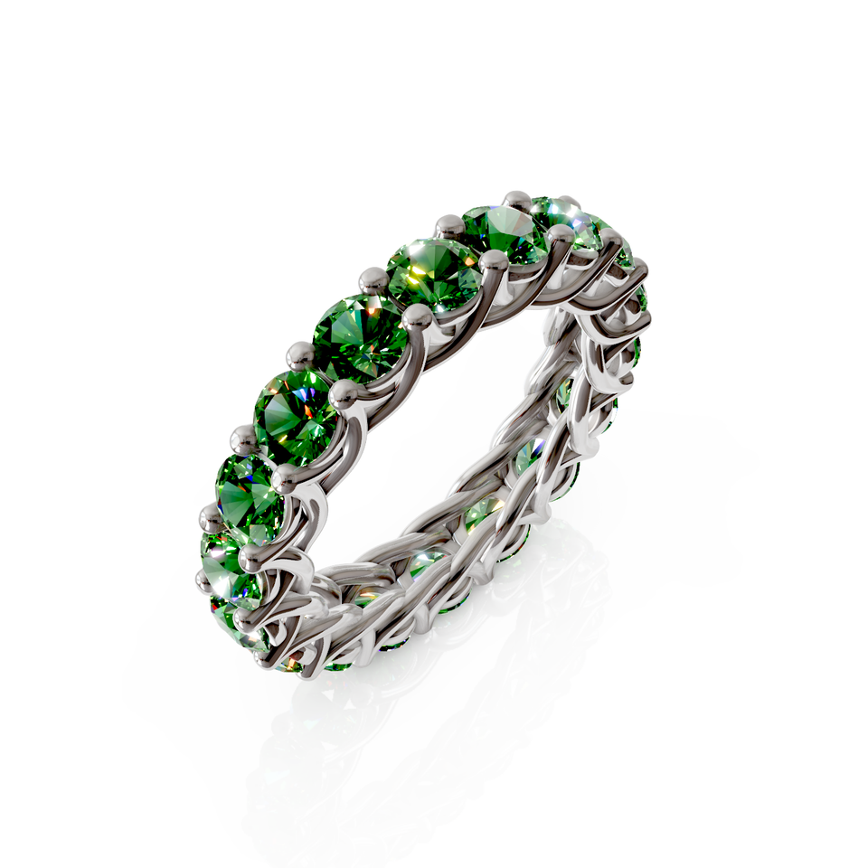 braided eternity ring