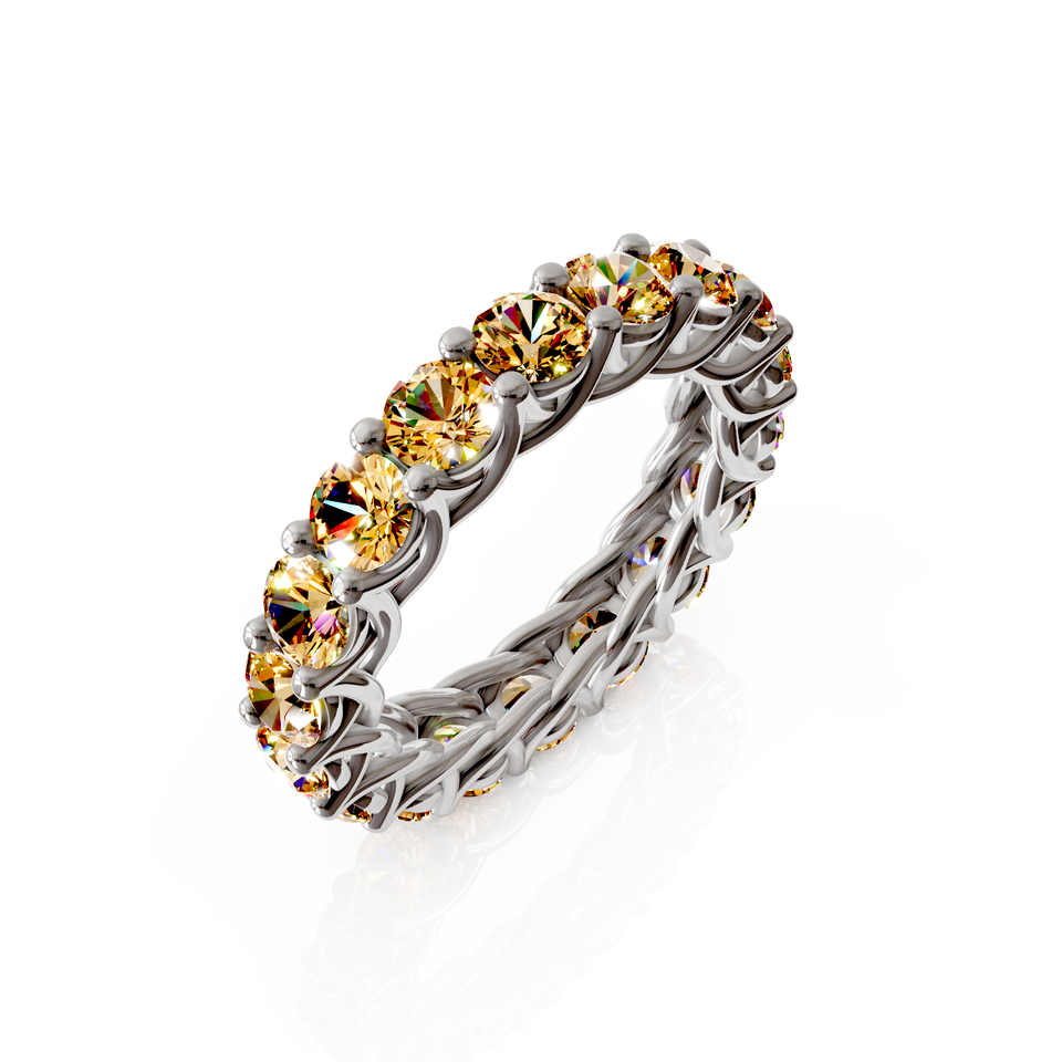 braided eternity ring