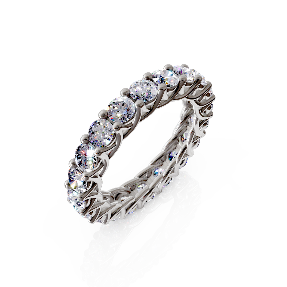 braided eternity ring