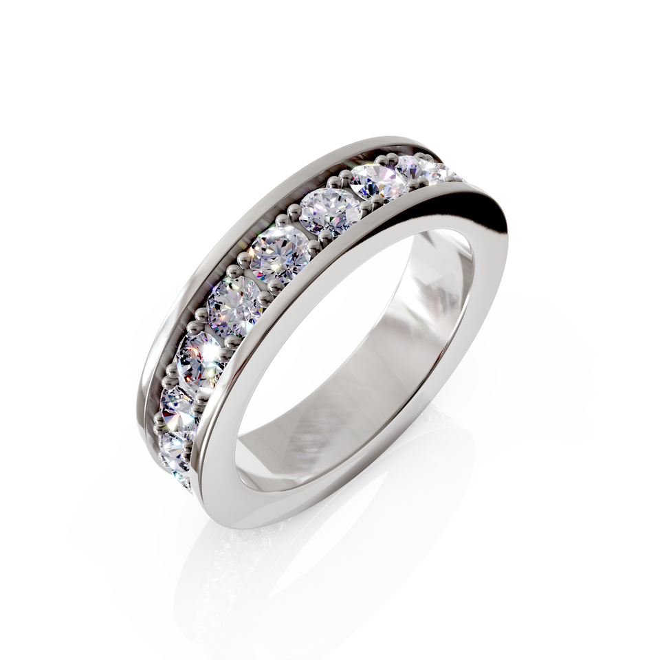 channel set eternity ring