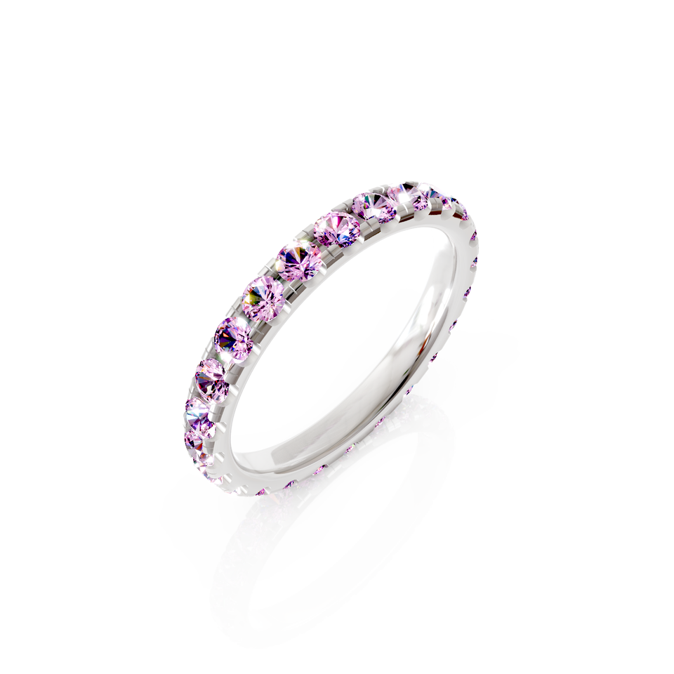 shared prong eternity ring