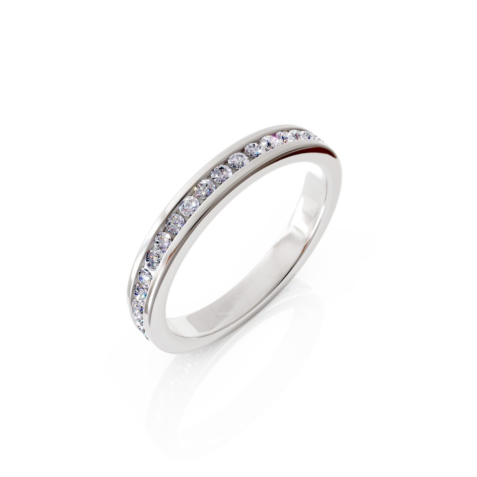 channel set eternity ring