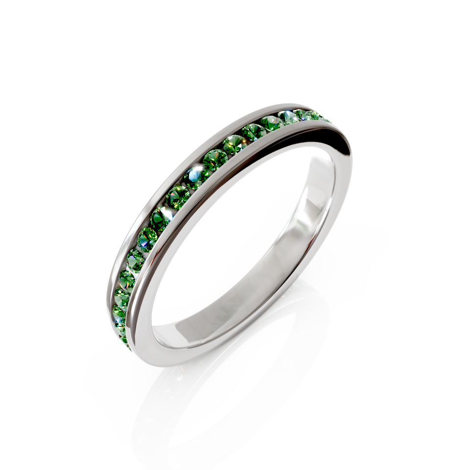 channel set eternity ring