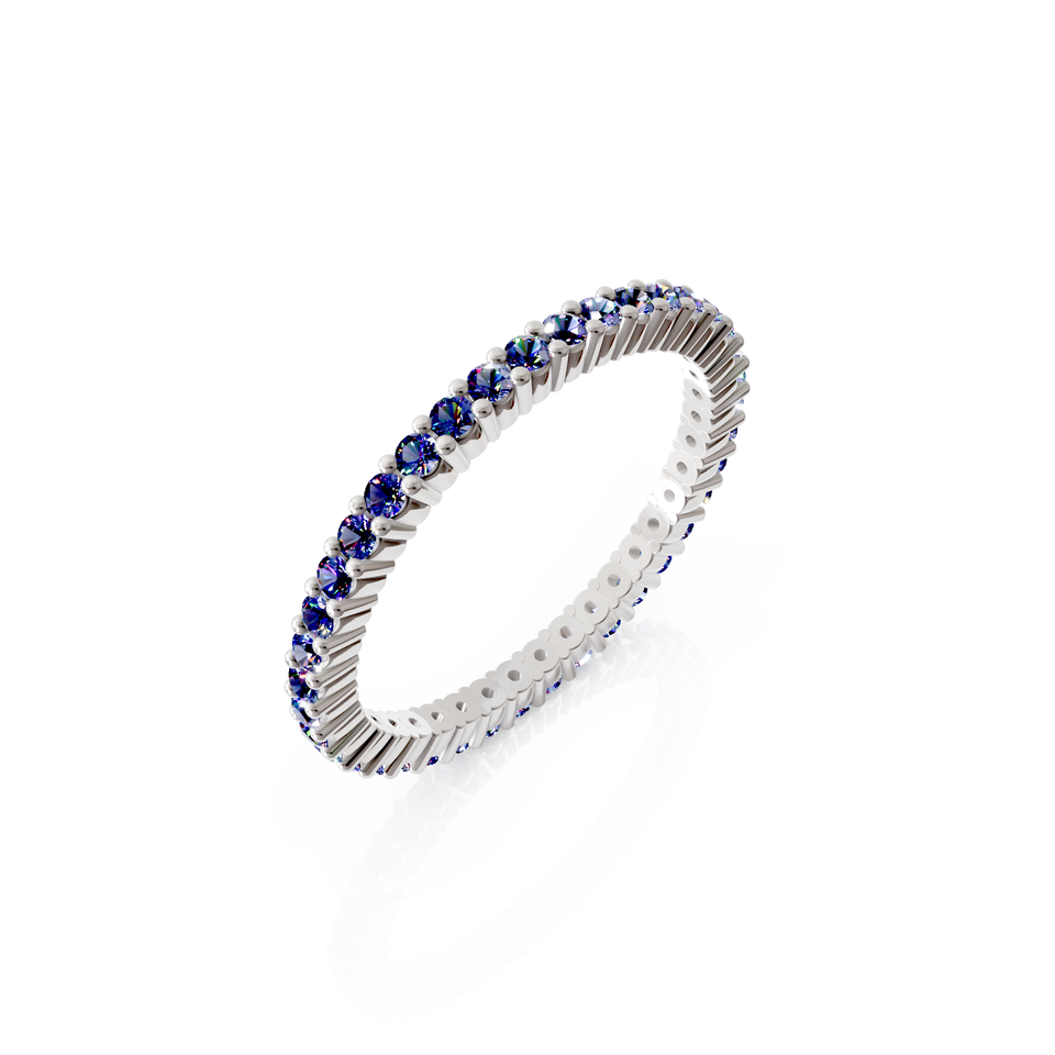 prong-set eternity ring