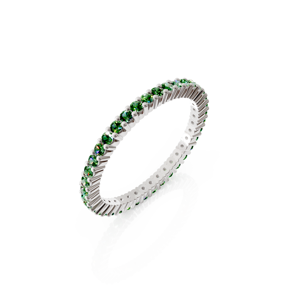 prong-set eternity ring