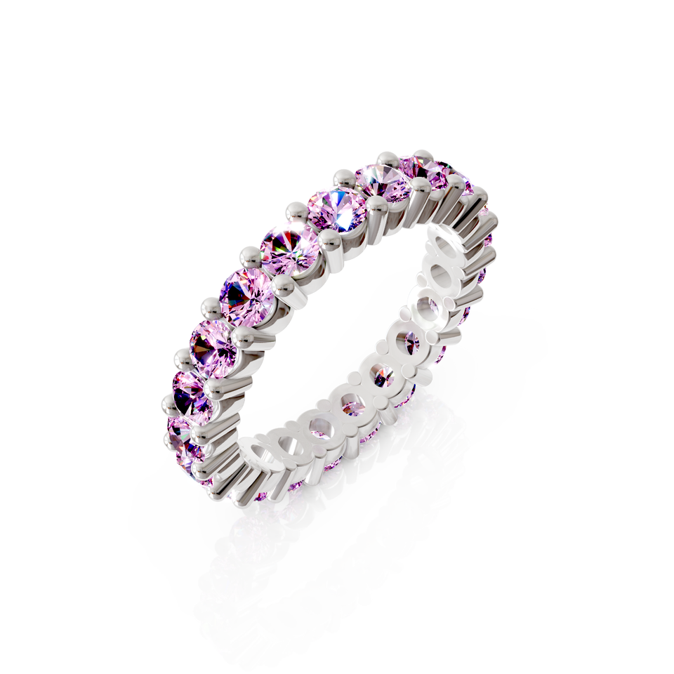 shared prong eternity ring