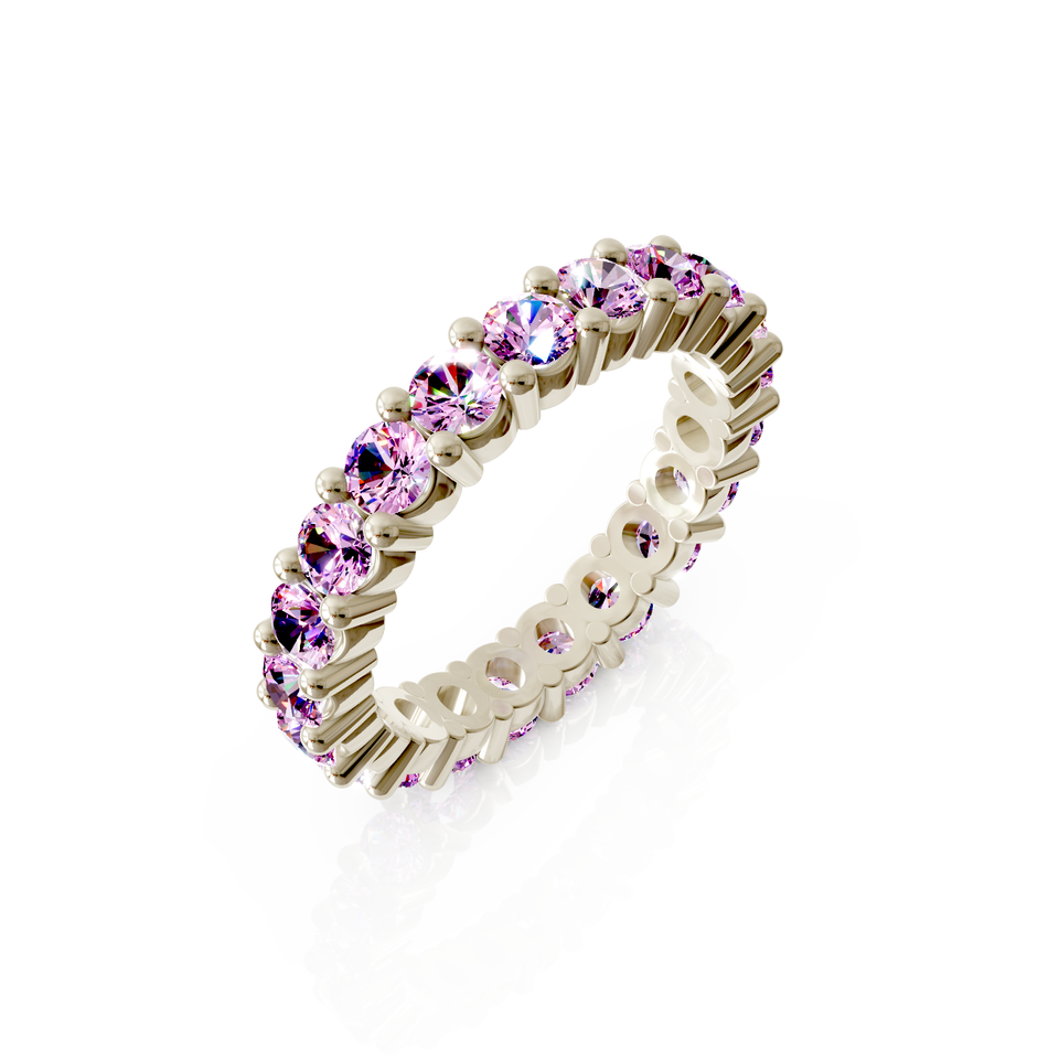 shared prong eternity ring