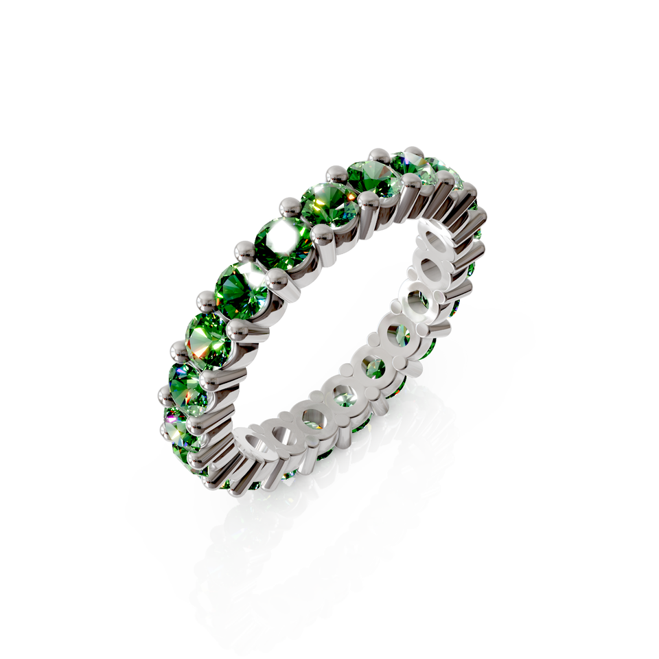 shared prong eternity ring