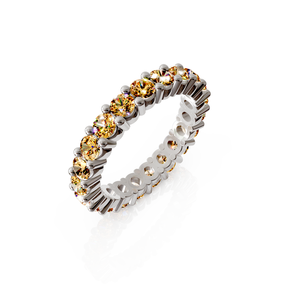 shared prong eternity ring