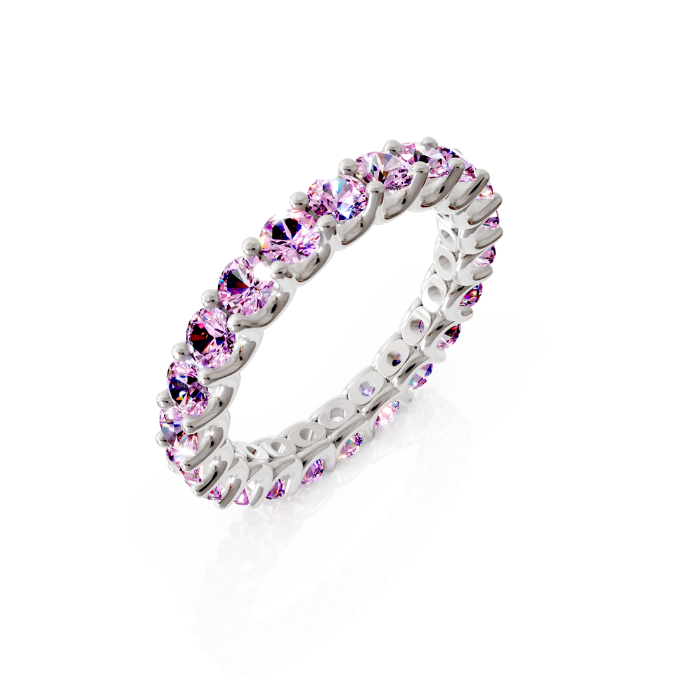 french pave eternity ring