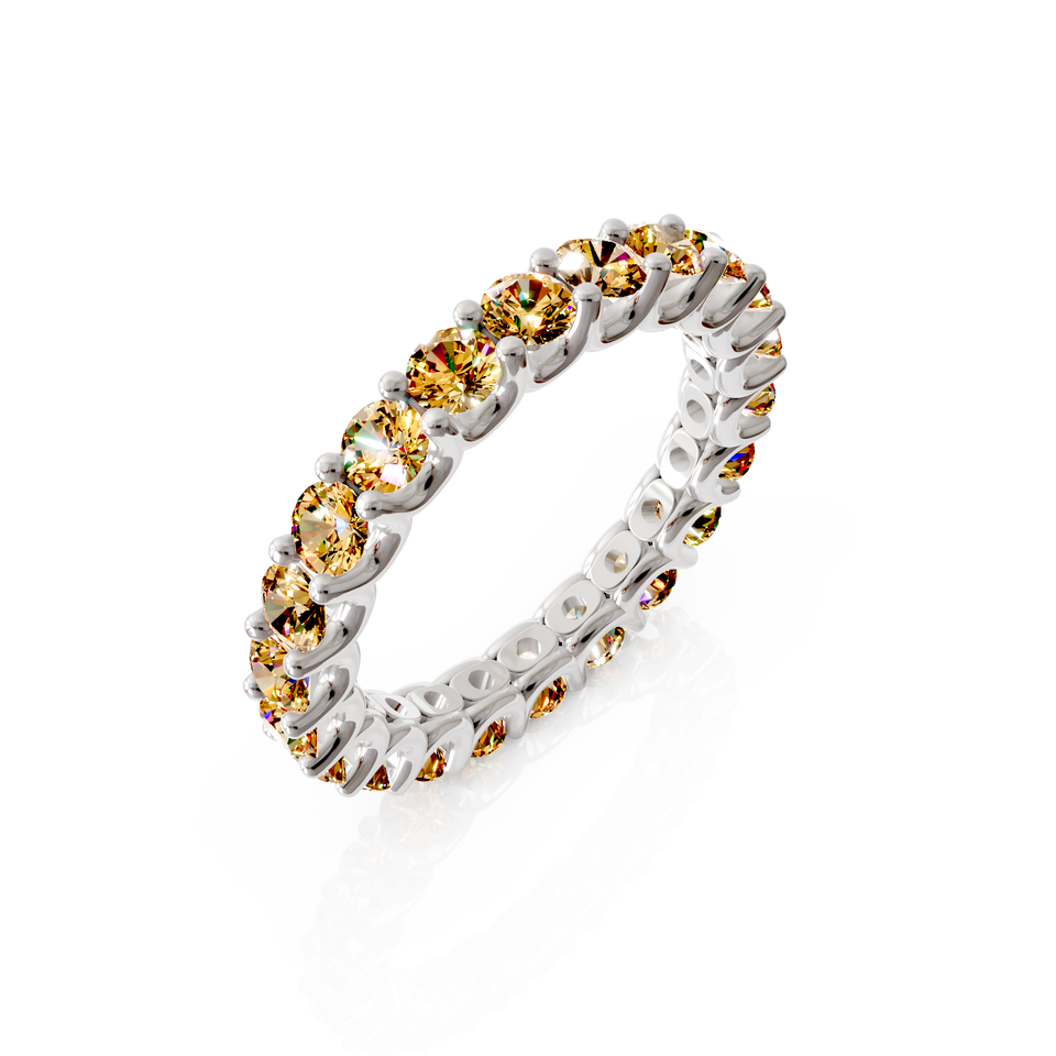 french pave eternity ring