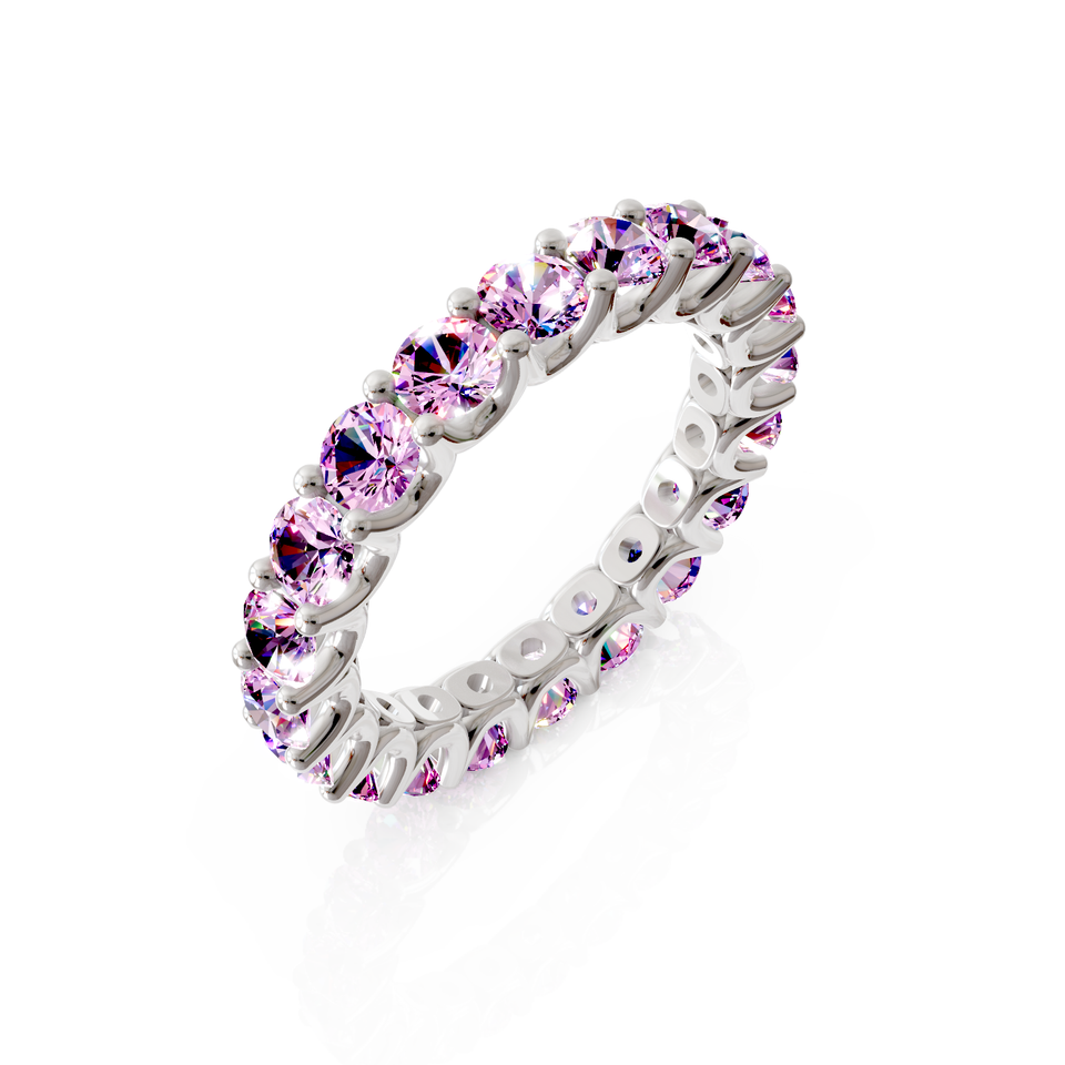 shared prong eternity ring